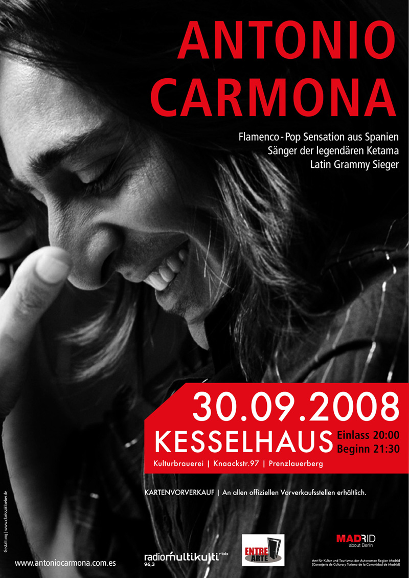 Grafikdesign - Plakat Antonio Carmona